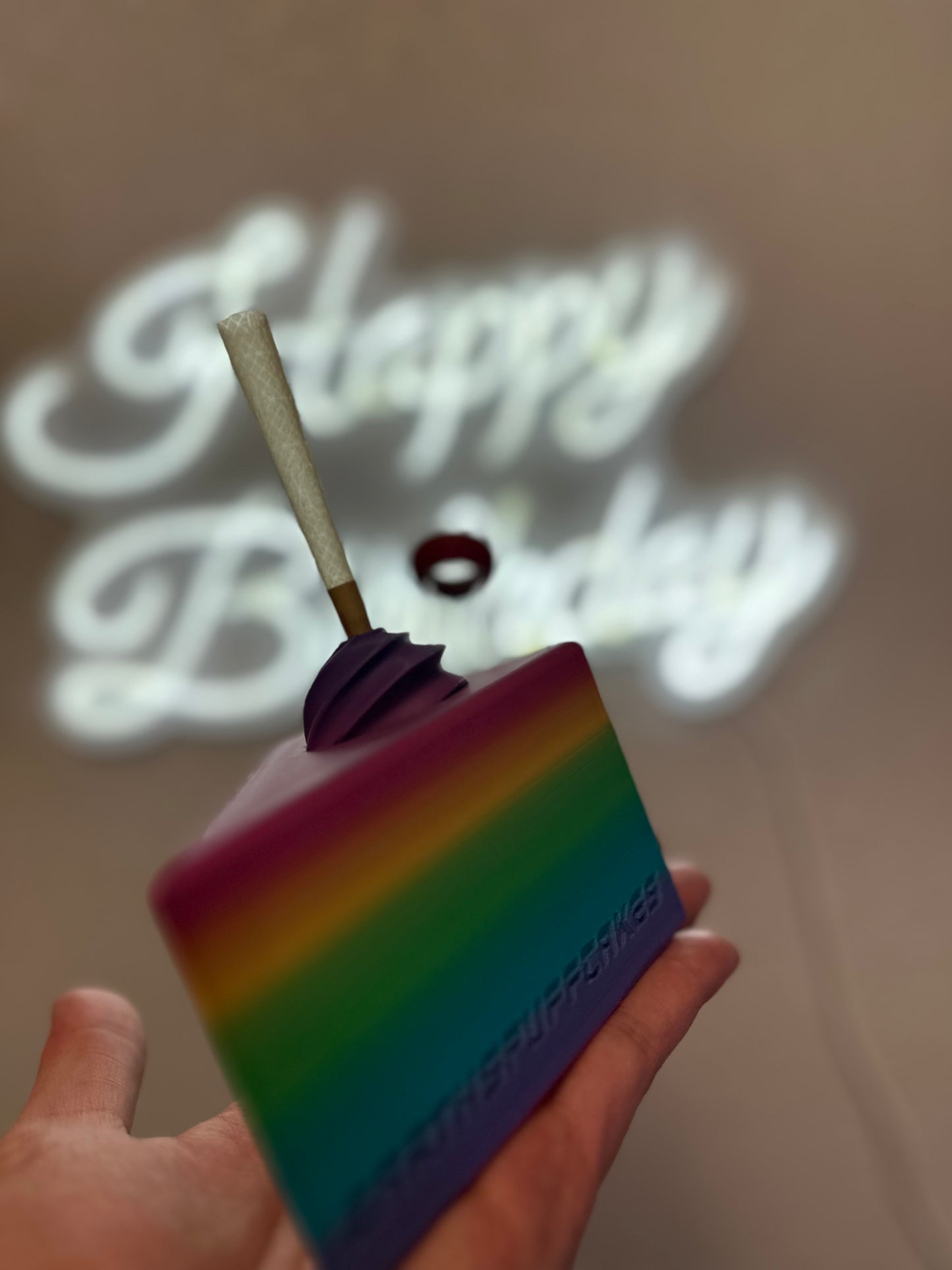 Single Slice rainbow cake 🍰 🌈
