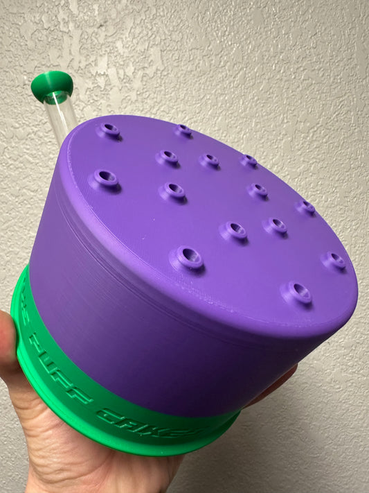 Purple/Green 14 hole cake 🎂