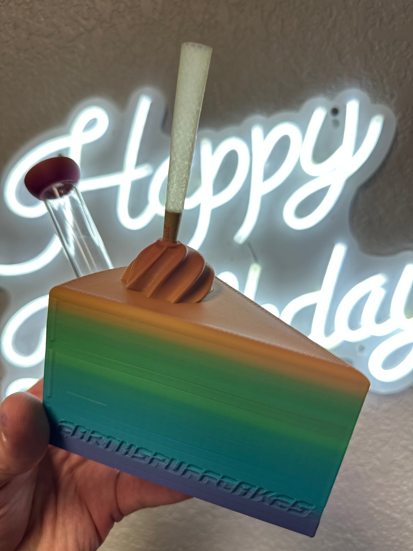 Single Slice rainbow cake 🍰 🌈