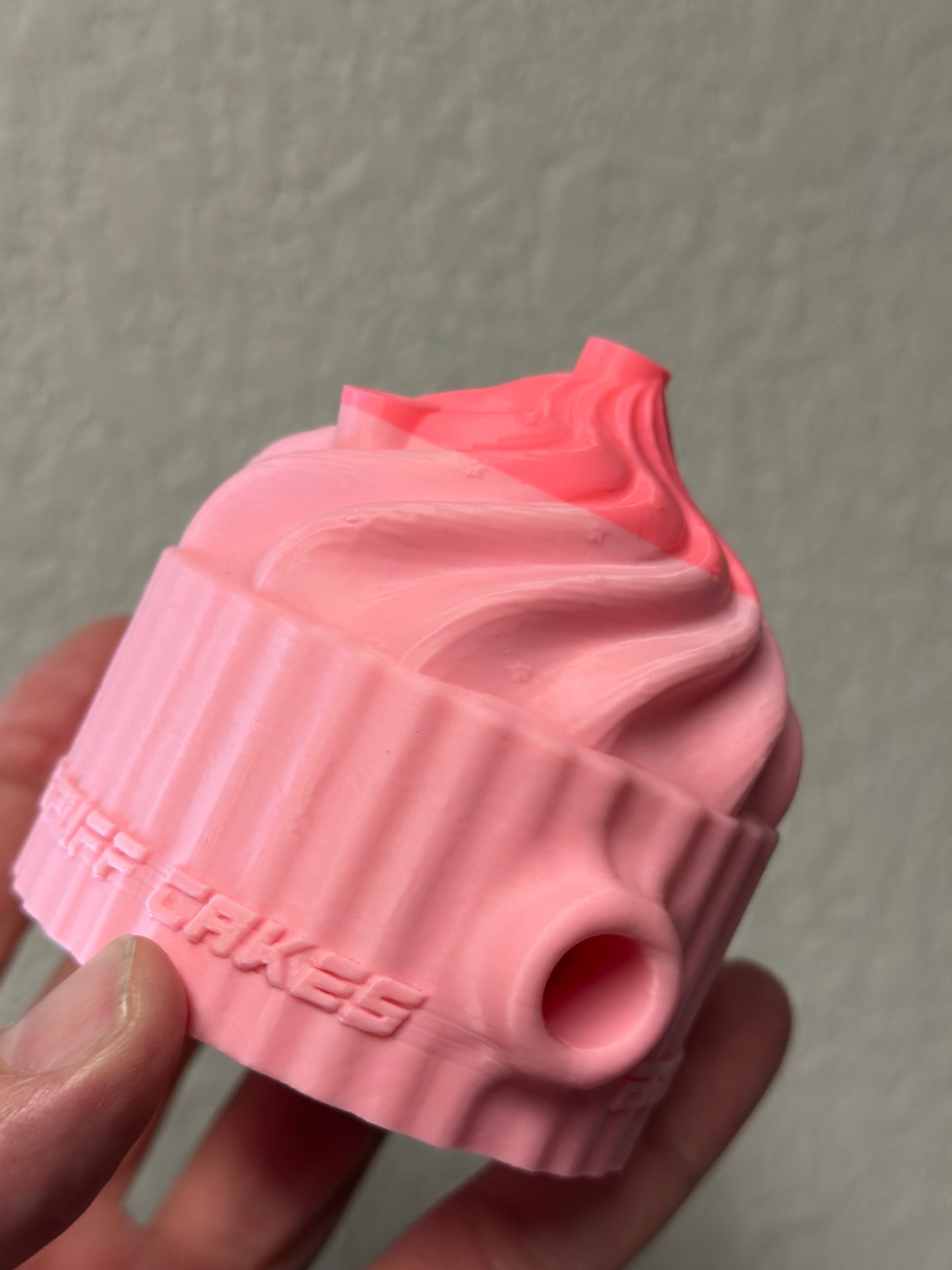 New pink 3 cone cupcake