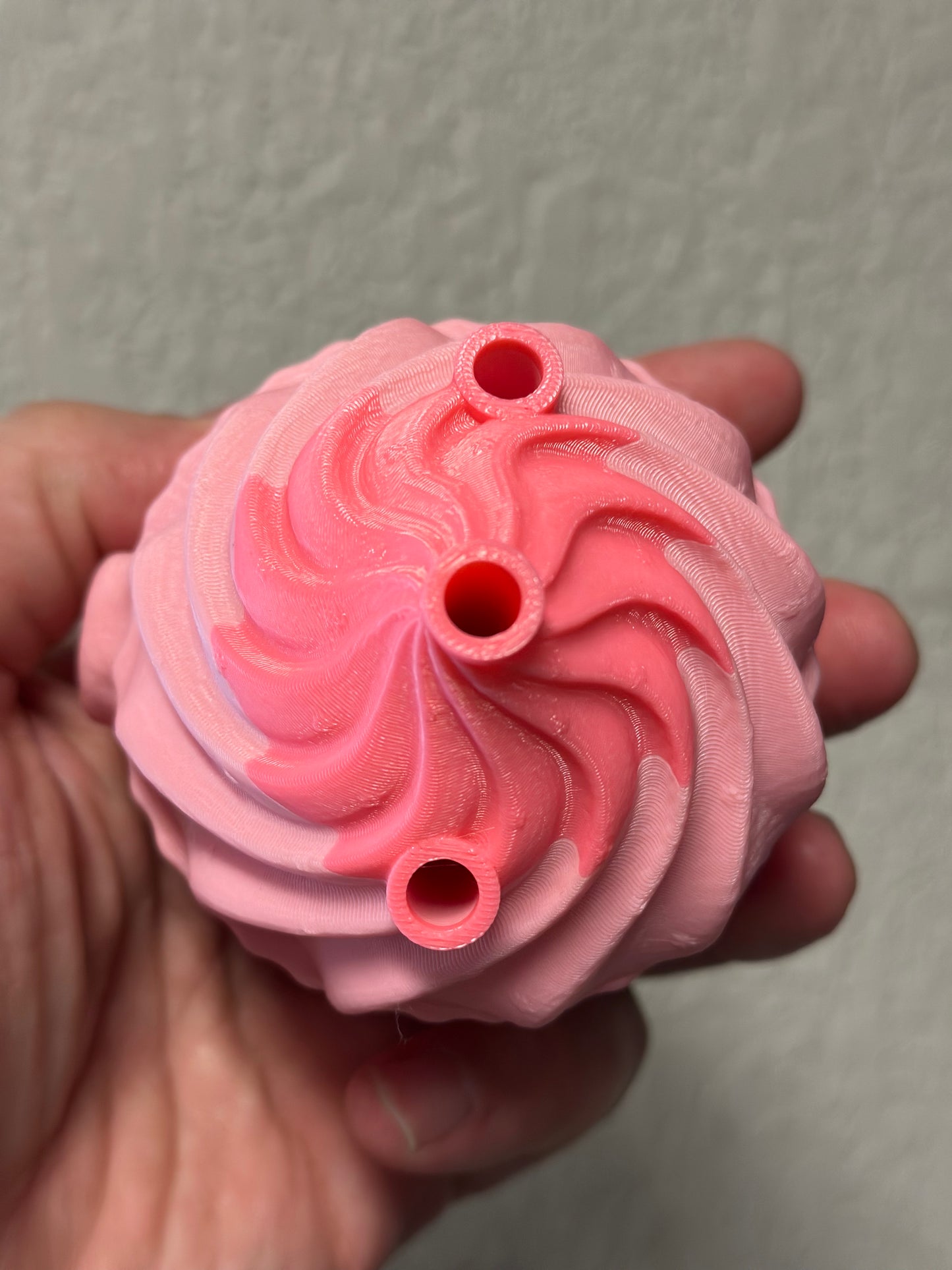 New pink 3 cone cupcake