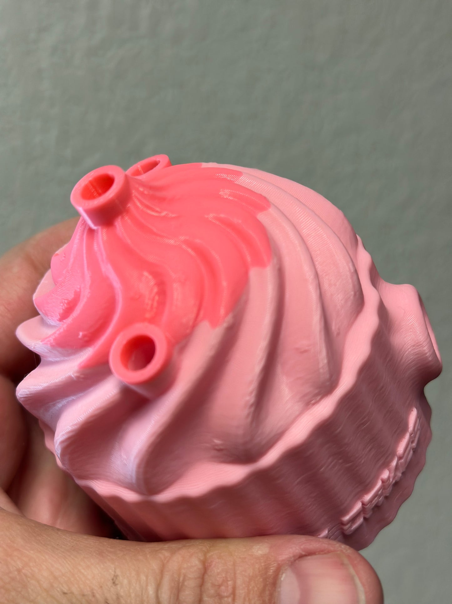 New pink 3 cone cupcake