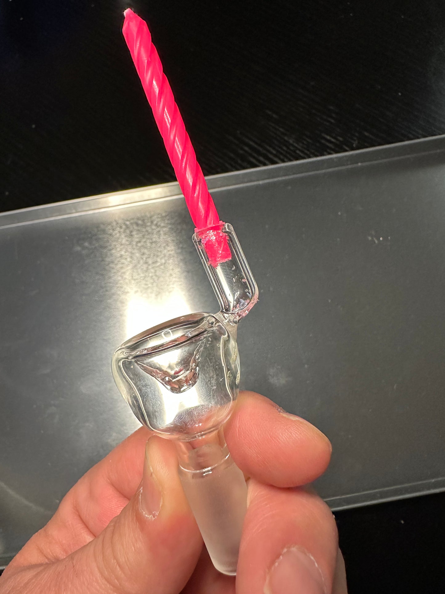 14 ML Candle 🕯️ holder Birthday Bowl , designed by earthsmokesalot2, bowl comes with pink & blue candle!