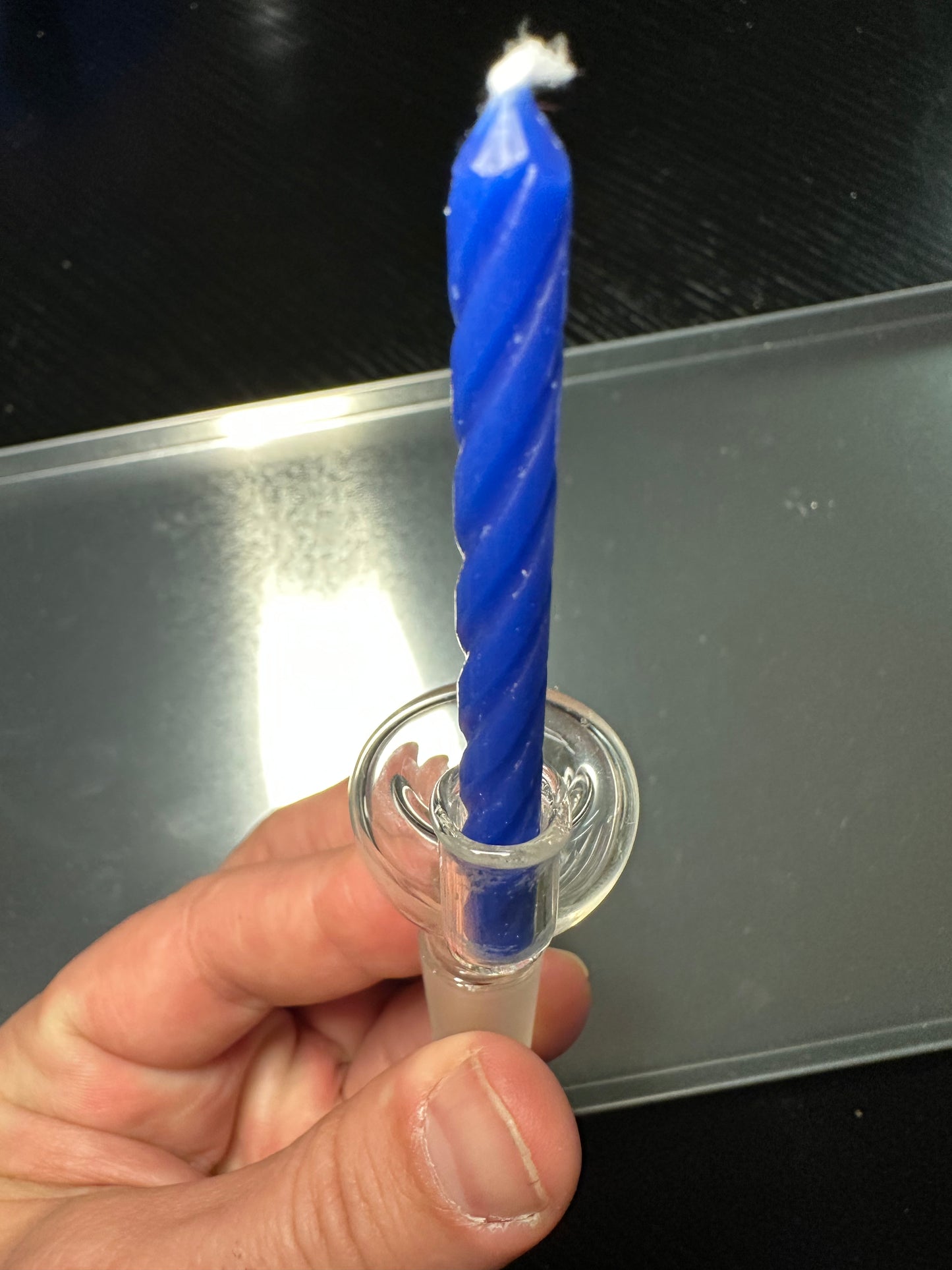 14 ML Candle 🕯️ holder Birthday Bowl , designed by earthsmokesalot2, bowl comes with pink & blue candle!